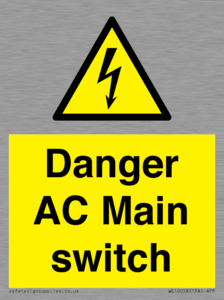 Danger AC Main switch 